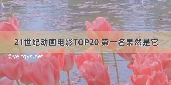 21世纪动画电影TOP20 第一名果然是它