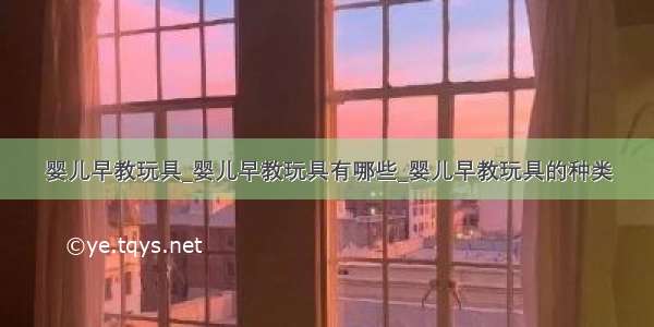 婴儿早教玩具_婴儿早教玩具有哪些_婴儿早教玩具的种类