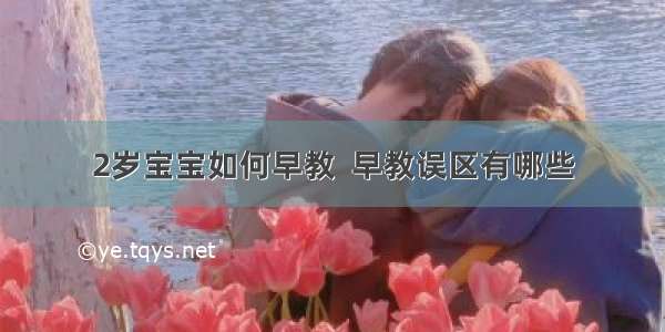 2岁宝宝如何早教  早教误区有哪些