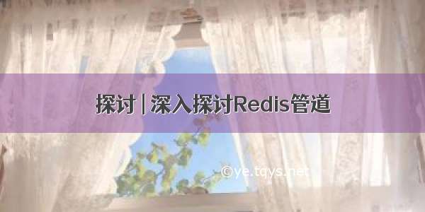 探讨 | 深入探讨Redis管道