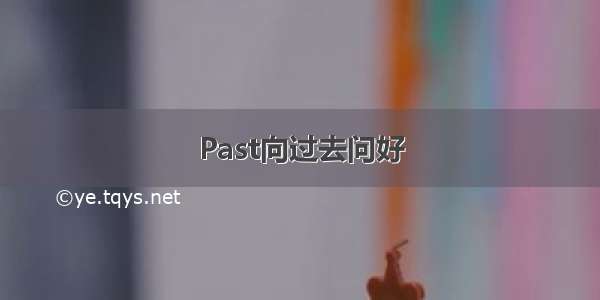 Past向过去问好