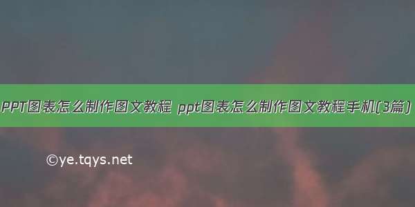 PPT图表怎么制作图文教程 ppt图表怎么制作图文教程手机(3篇)