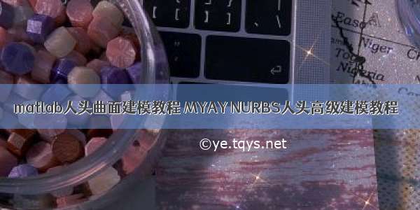 matlab人头曲面建模教程 MYAY NURBS人头高级建模教程