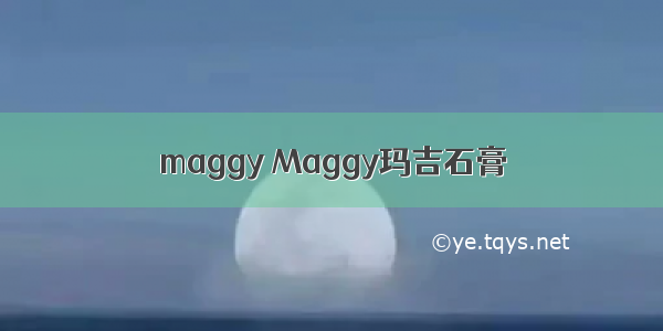 maggy Maggy玛吉石膏