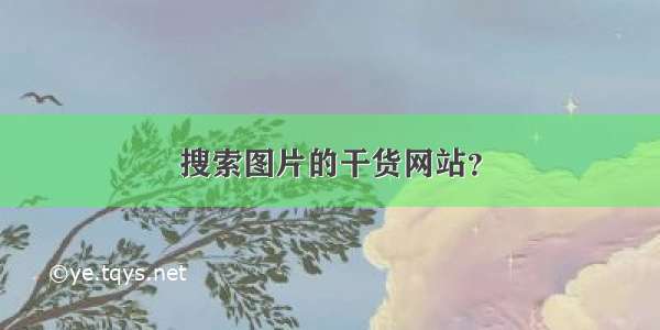 搜索图片的干货网站？