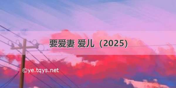 要爱妻 爱儿（2025）