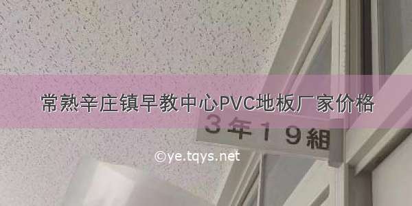 常熟辛庄镇早教中心PVC地板厂家价格