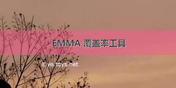 EMMA 覆盖率工具