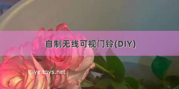 自制无线可视门铃(DIY)