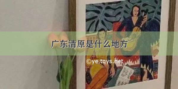 广东清原是什么地方