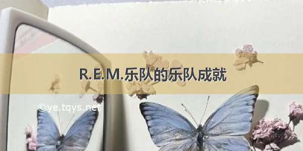 R.E.M.乐队的乐队成就