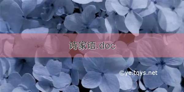 诗家语.doc