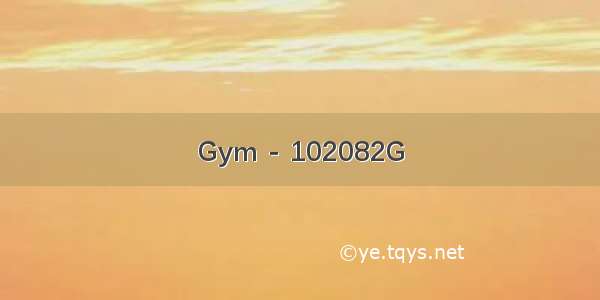 Gym - 102082G