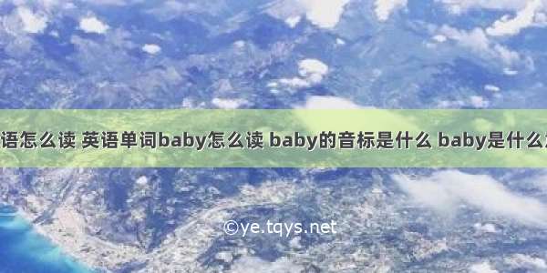 baby计算机英语怎么读 英语单词baby怎么读 baby的音标是什么 baby是什么意思 - 音标网...