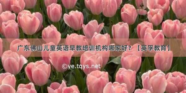 广东佛山儿童英语早教培训机构哪家好？【英孚教育】