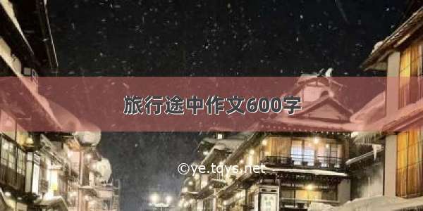 旅行途中作文600字