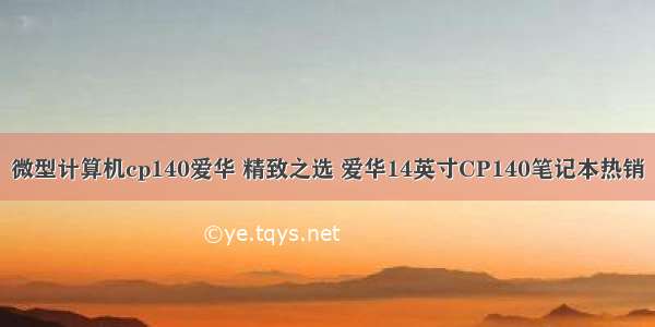 微型计算机cp140爱华 精致之选 爱华14英寸CP140笔记本热销