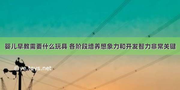 婴儿早教需要什么玩具 各阶段培养想象力和开发智力非常关键