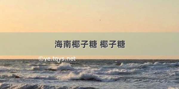 海南椰子糖 椰子糖