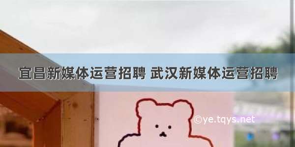 宜昌新媒体运营招聘 武汉新媒体运营招聘