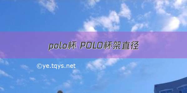 polo杯 POLO杯架直径