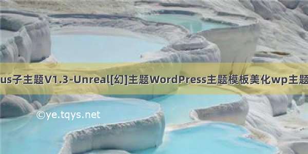 RiPlus子主题V1.3-Unreal[幻]主题WordPress主题模板美化wp主题源码