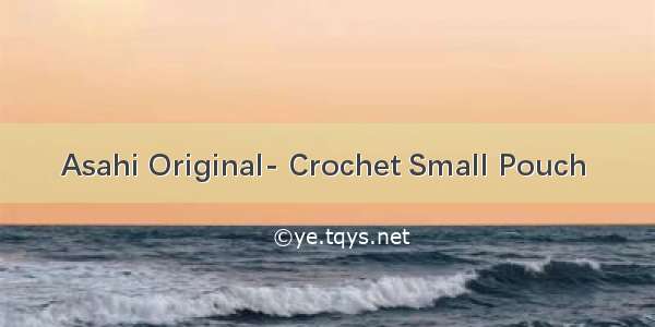 Asahi Original- Crochet Small Pouch 