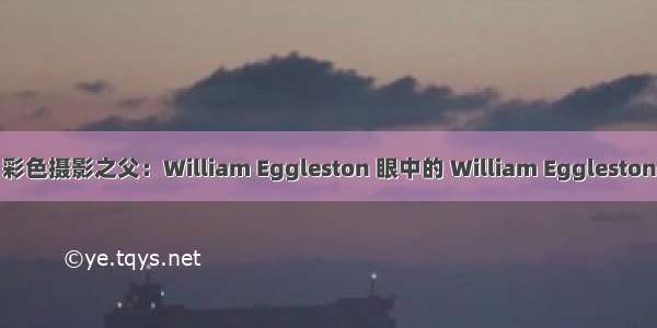 彩色摄影之父：William Eggleston 眼中的 William Eggleston