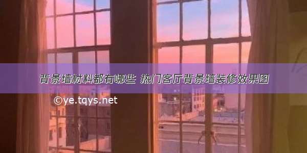 背景墙材料都有哪些 热门客厅背景墙装修效果图