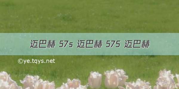 迈巴赫 57s 迈巴赫 57S 迈巴赫