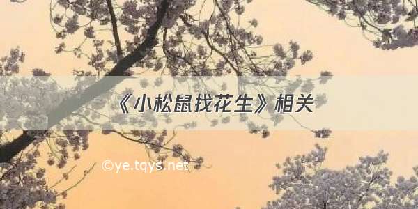 《小松鼠找花生》相关