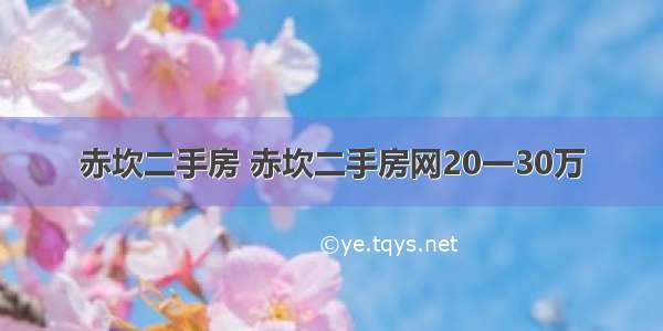 赤坎二手房 赤坎二手房网20一30万