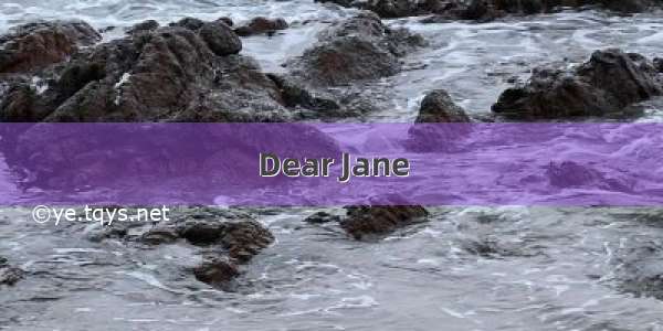 Dear Jane