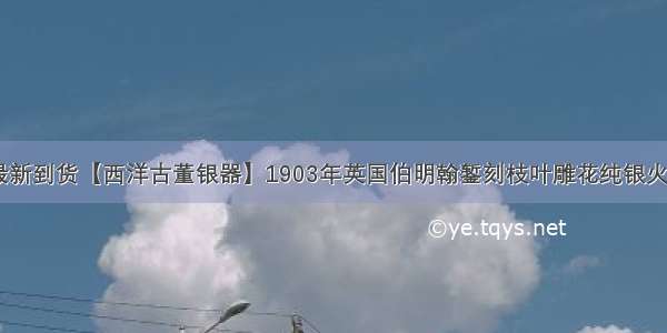 4.2最新到货【西洋古董银器】1903年英国伯明翰錾刻枝叶雕花纯银火柴盒