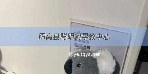 阳高县聪明树早教中心