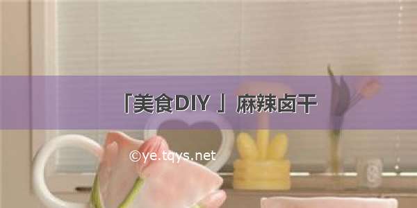 「美食DIY 」麻辣卤干