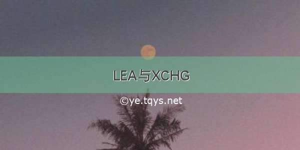 LEA与XCHG