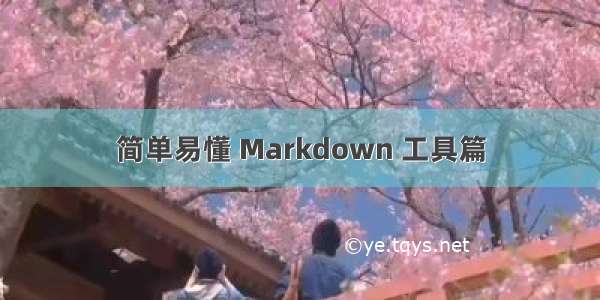 简单易懂 Markdown 工具篇