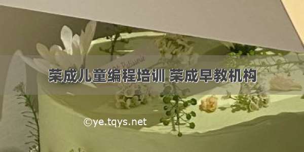 荣成儿童编程培训 荣成早教机构