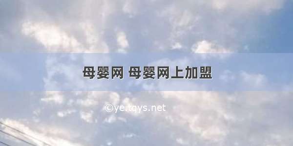 母婴网 母婴网上加盟