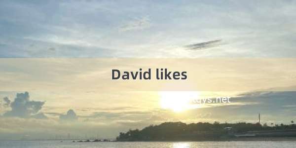 David likes