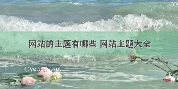 网站的主题有哪些 网站主题大全