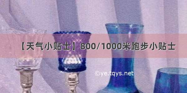 【天气小贴士】800/1000米跑步小贴士