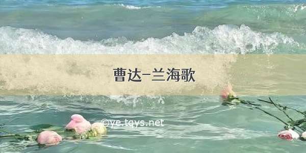 曹达-兰海歌