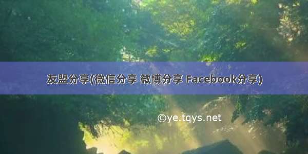 友盟分享(微信分享 微博分享 Facebook分享)