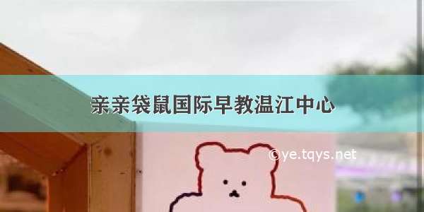 亲亲袋鼠国际早教温江中心