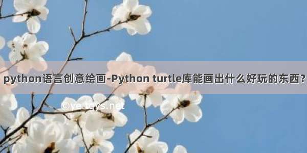 python语言创意绘画-Python turtle库能画出什么好玩的东西？