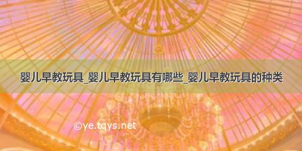 婴儿早教玩具_婴儿早教玩具有哪些_婴儿早教玩具的种类