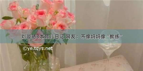 刘璇晒8本育儿日记 网友：不像妈妈像“教练”