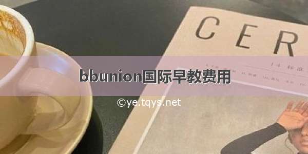 bbunion国际早教费用